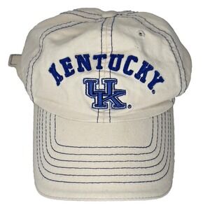 Kentucky Wildcats Hat Cap Strap Back Mens White Blue NCAA College Basketball UK